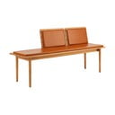 Panca in pelle marrone cognac Elba - Hammel Furniture