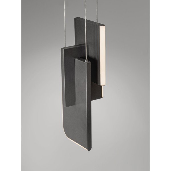 Lampadario LED grigio chiaro in metallo con intensità regolabile Totem – Nova Luce-image-3