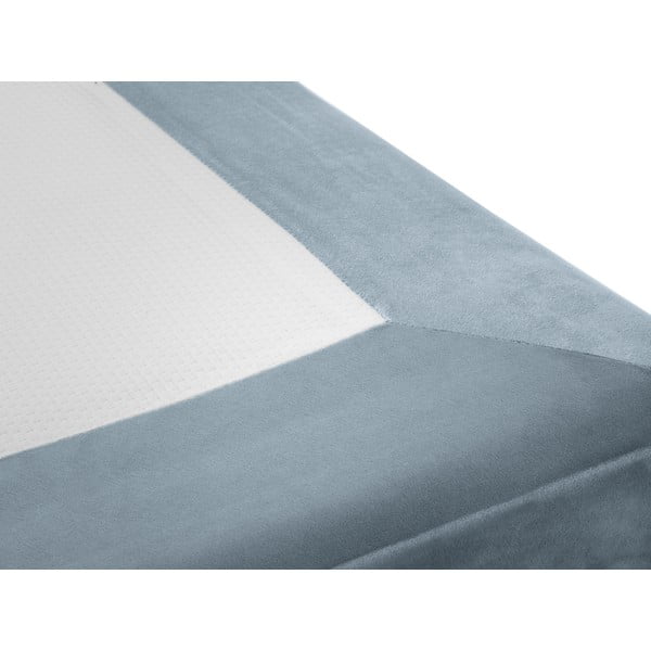 Letto singolo in velluto azzurro, 90 x 200 cm Lia - Cosmopolitan Design-image-4