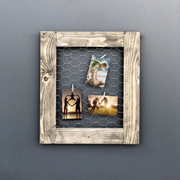 Cornice da parete in legno con pensile Memories - Evila Originals-image-2