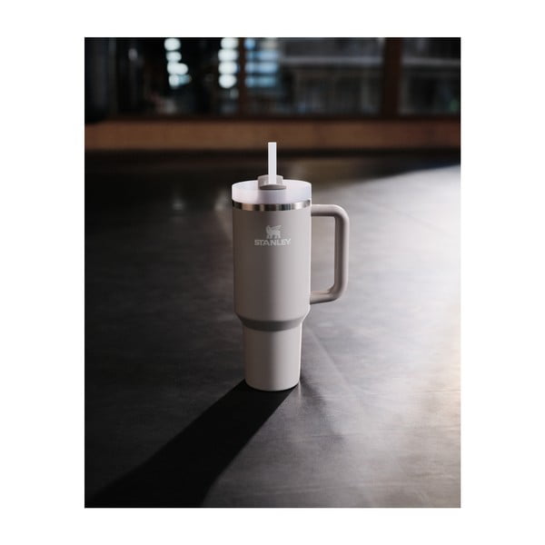 Borraccia termica grigio chiaro in acciaio inox 1,18 l Quencher H2.0 FlowState Tumbler Ash – Stanley-image-1