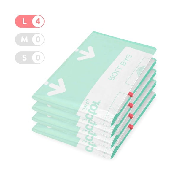 Sacchetti per il vuoto in set da 4 pezzi Roll Up L - Compactor-image-1
