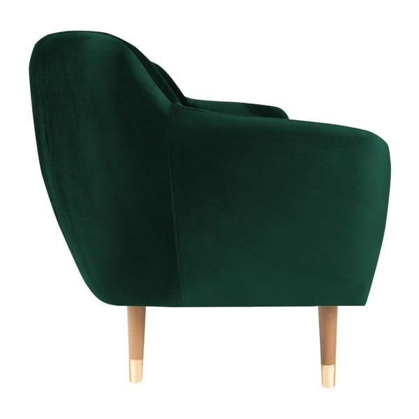 Divano in velluto verde scuro , 188 cm Benito - Mazzini Sofas-image-3