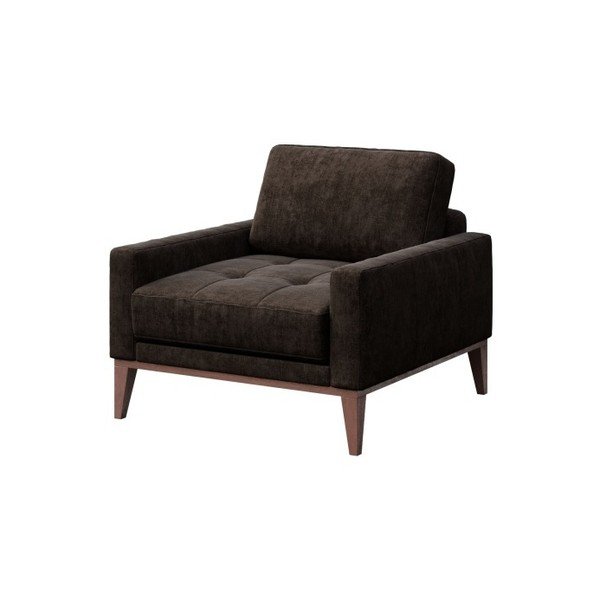 Tmavě hnědé křeslo MESONICA Musso Tufted-image-3