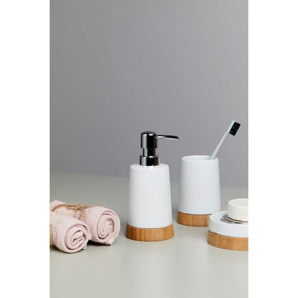 Set di accessori da bagno bianco in ceramica Bamboo - Wenko-image-1