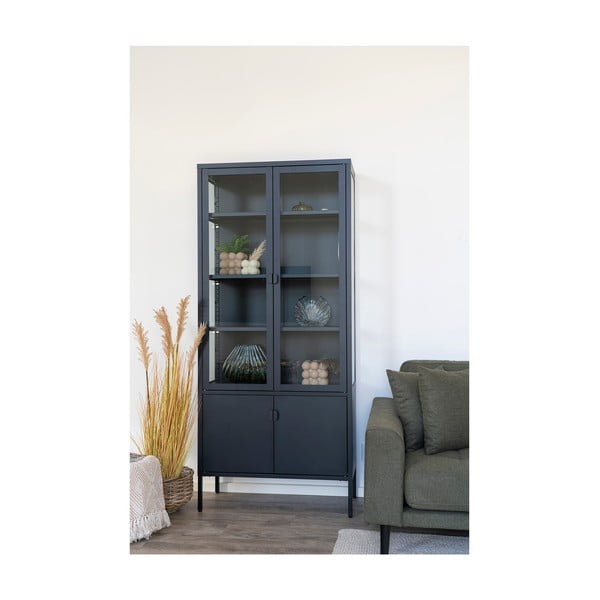 Vaso in vetro fatto a mano grigio chiaro - House Nordic-image-2