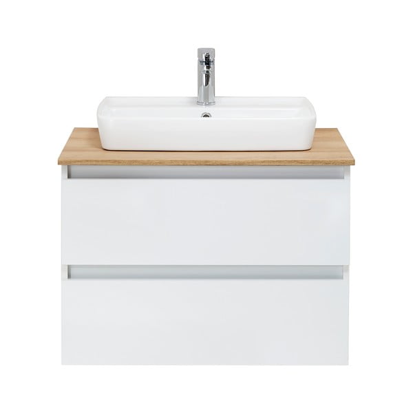 Mobile sospeso bianco senza lavello 75x53 cm Set 360 - Pelipal