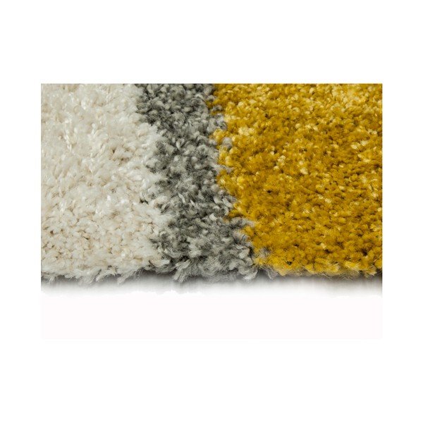 Tappeto giallo e beige Lys, 140 x 200 cm - Universal-image-1