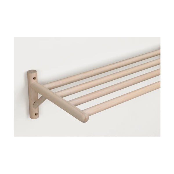 Scarpiera sospesa in legno di quercia in colore naturale Milford - Rowico-image-1