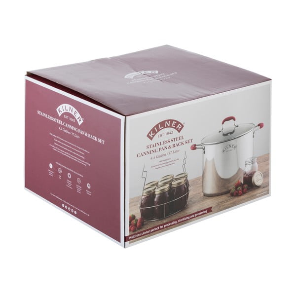 Nerezový hrnec na konzervování s vložkou na zavařovací sklenice Kilner-image-1