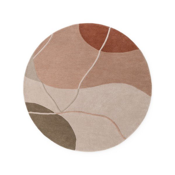 Tappeto rotondo rosa polveroso in lana ø 160 cm Arteo – Villeroy&Boch