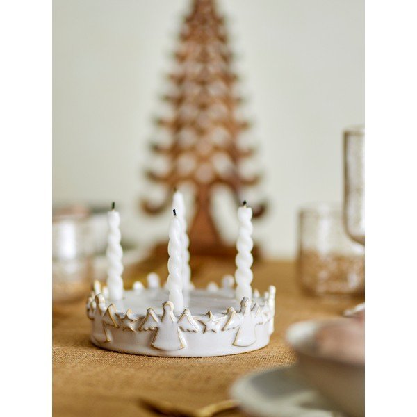 Portacandela in gres per avvento Starry – Bloomingville-image-1