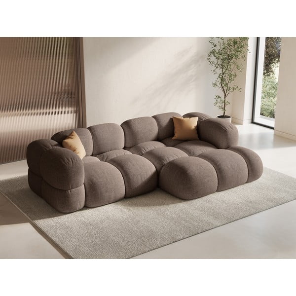 Divano angolare marrone (con penisola a destra/con chaise lounge) Loretto – Cosmopolitan Design-image-1