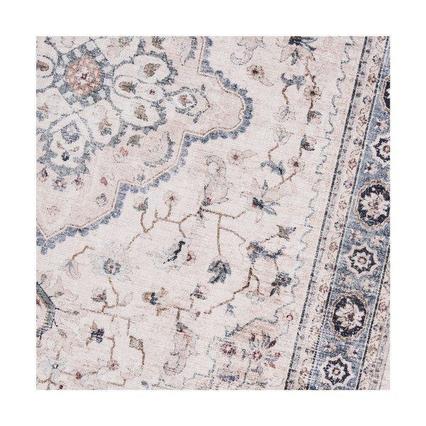 Passatoia beige/blu polveroso 80x200 cm Havana – House Nordic-image-2