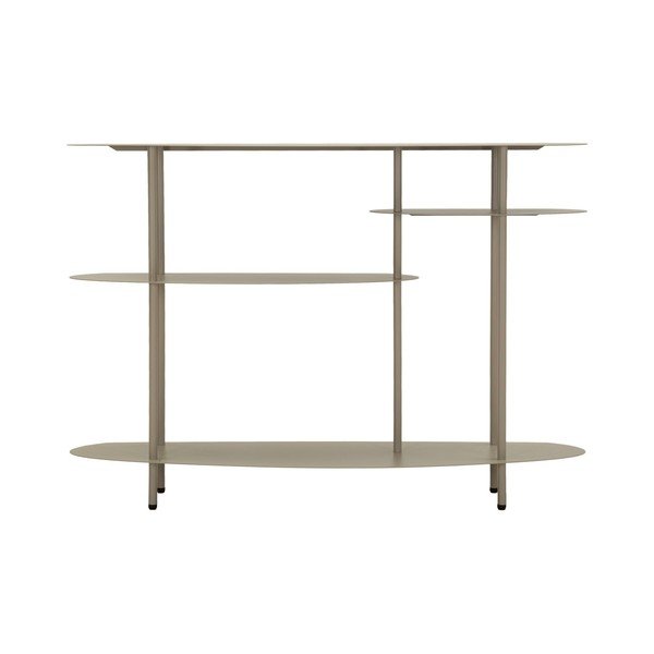 Tavolo consolle greige in metallo 34x118 cm Saturn – Mauro Ferretti-image-4