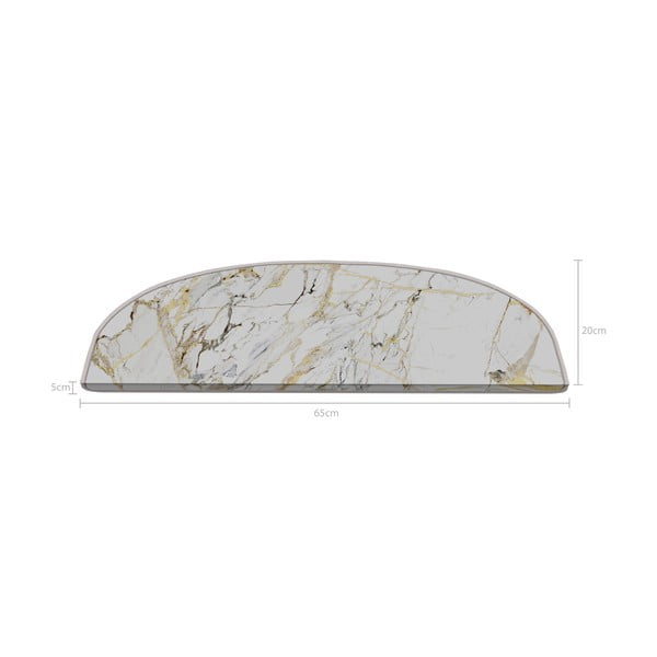 Gradini bianchi in set da 16 pezzi 20x65 cm Marble Art - Vitaus-image-2