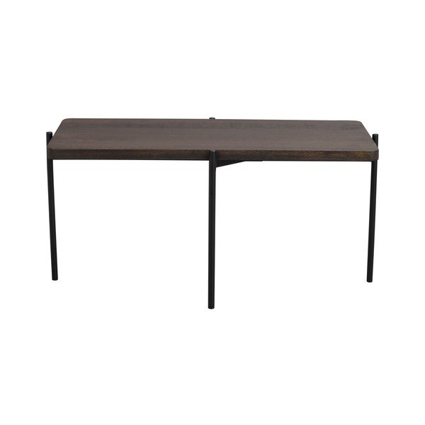 Tavolino in frassino marrone 95 x 50 cm Shelton - Rowico