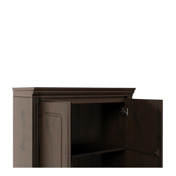 Armadietto marrone scuro in pino massiccio 74x118x35 cm Anita – Støraa-image-4