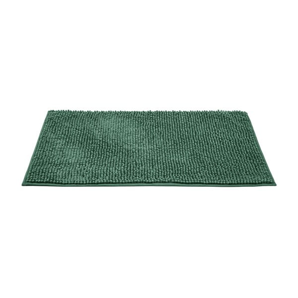 Tappetino da bagno in tessuto verde scuro 50x80 cm Chenille - Allstar
