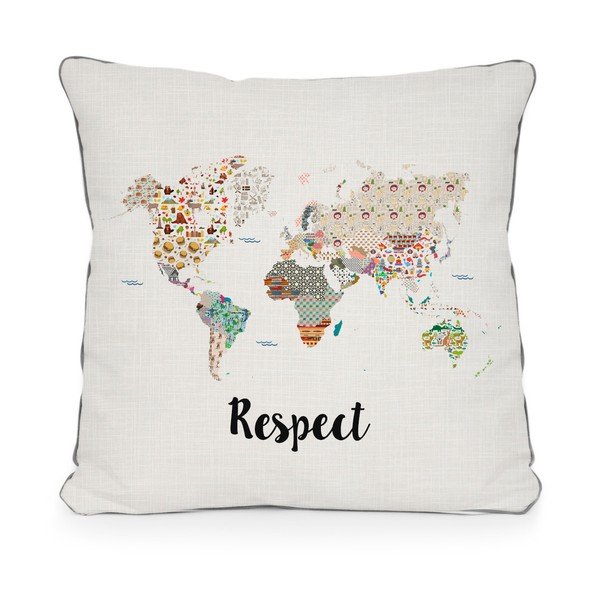 Cuscino beige Respect, 45 x 45 cm - Really Nice Things