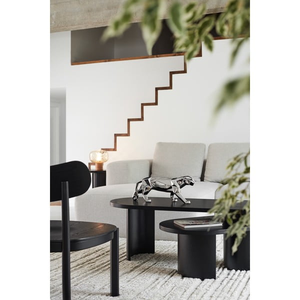 Tavolino nero in frassino 120x50 cm Nori - Teulat-image-1