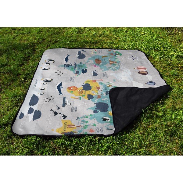 Coperta da picnic in microfibra 145x180 cm Travel Around The World - Butter Kings-image-3