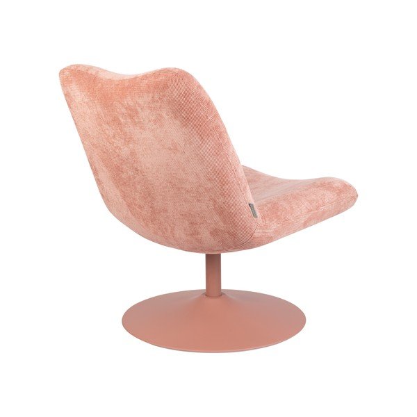 Poltrona in velluto rosa Bubba - Zuiver-image-4