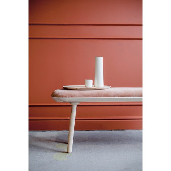 Panchina in velluto arancione , 140 cm Naïve - EMKO-image-3