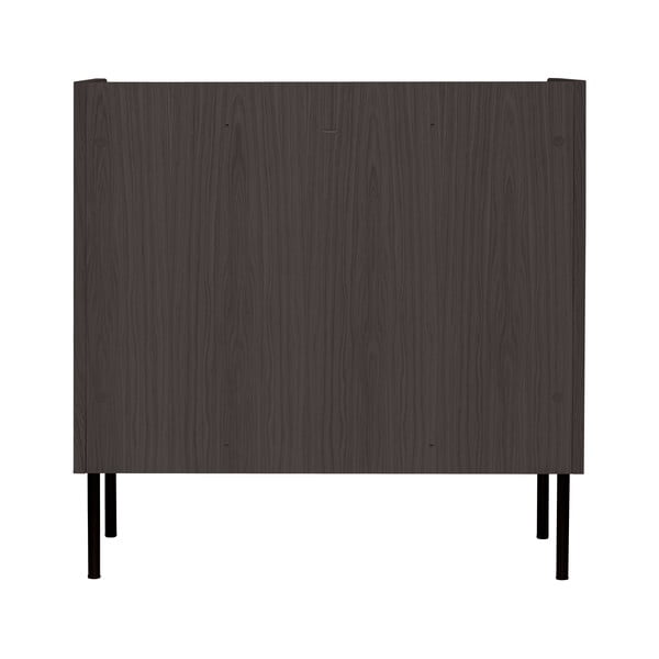 Cassettiera alta nera in rovere 80x82 cm Wrap - Bonami Selection-image-4