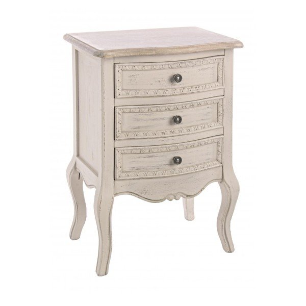 Comodino color crema Clarisse – Bizzotto-image-1