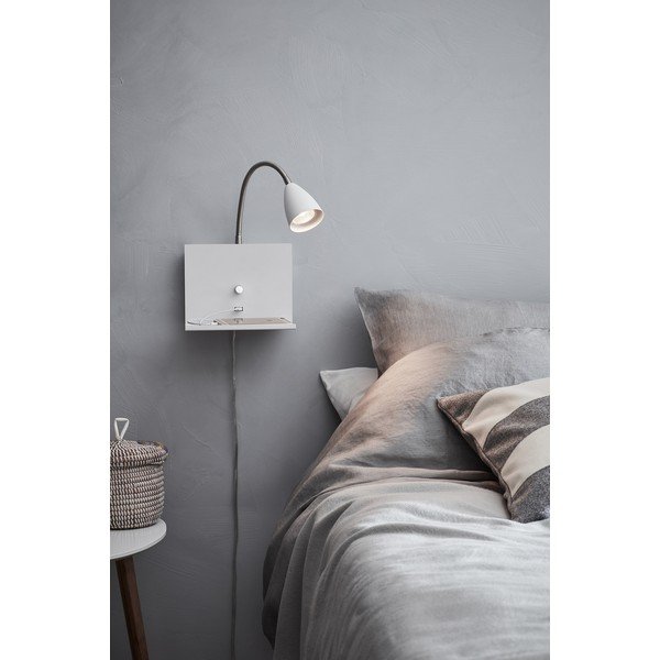 Lampada da parete bianca ø 6,5 cm Logi – Markslöjd-image-1