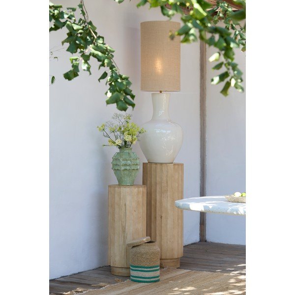 Tavolino rotondo in mango massiccio ø 35 cm Ellena – Light & Living-image-1