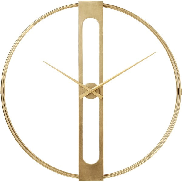 Orologio da parete con clip dorata, ø 107 cm - Kare Design