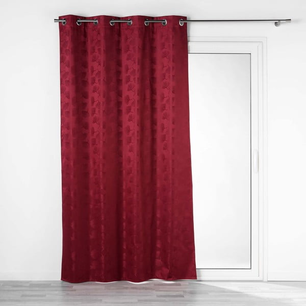 Tenda jacquard oscurante bordeaux 140x260 cm Lunella - douceur d'intérieur