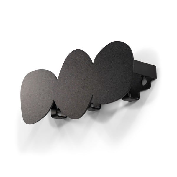 Attaccapanni da parete nero in metallo 35 cm Tumulo – Spinder Design-image-2