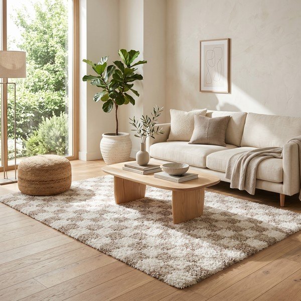 Tappeto beige/crema 120x170 cm Grida - ESTE-image-2