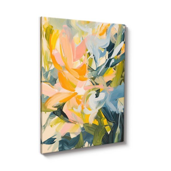 Dipinto stampato dipinto su tela 70x100 cm Floral Gust – Styler-image-4