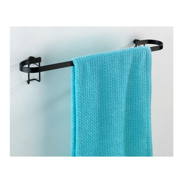 Porta asciugamani da parete nero Classic Plus - Wenko-image-4