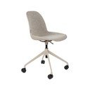 Sedia da ufficio beige in imbottito Albert Kuip – Zuiver