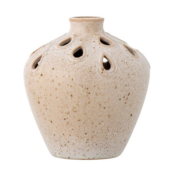 Vaso in gres beige (altezza 15 cm) Minel - Bloomingville
