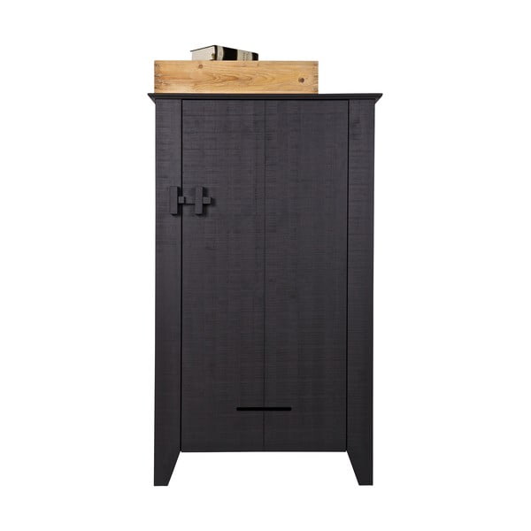 Armadio in legno nero Gijs - WOOOD-image-4