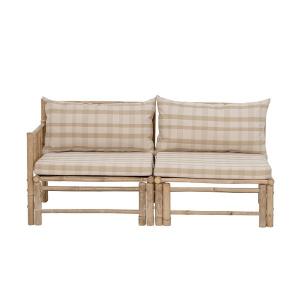 Modulo divano da giardino in colore naturale (angolo sinistro) Korfu - Bloomingville-image-4