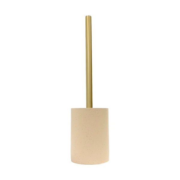 Scopino WC beige in poliresina Oria – douceur d'intérieur-image-3
