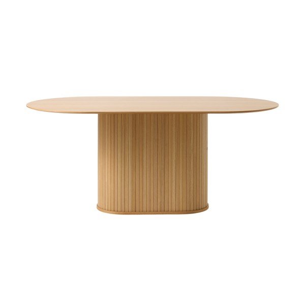 Tavolo da pranzo con piano in rovere 95x180 cm Nola - Unique Furniture-image-4