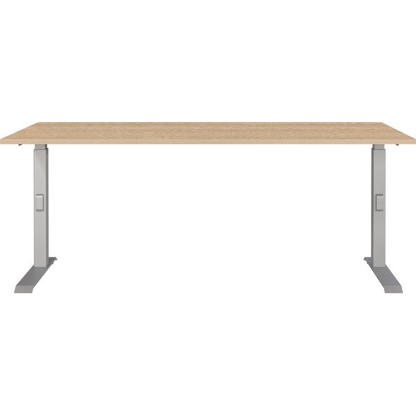Scrivania regolabile con piano effetto rovere 80x180 cm Downey – Germania-image-1