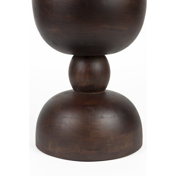 Tavolino rotondo in mango massiccio ø 30 cm Izzy – White Label-image-1