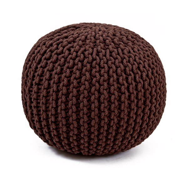 Ručně pletený puf Sabichi Chocolate