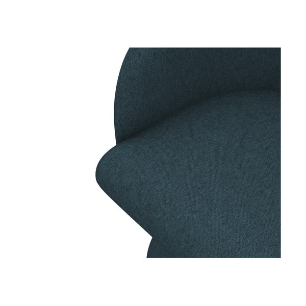 Sedia da pranzo color petrolio in imbottito Kanoa – Makamii-image-4