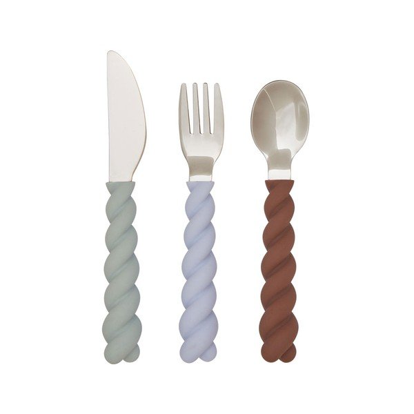 Posate per bambini in silicone 3 pz Mellow – OYOY Mini