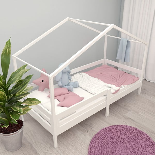 Letto bianco per bambini 90x200 cm - Roba-image-1